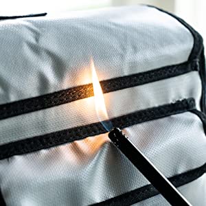 dinheiro de para do fuerte do caja contra a água de fuego y